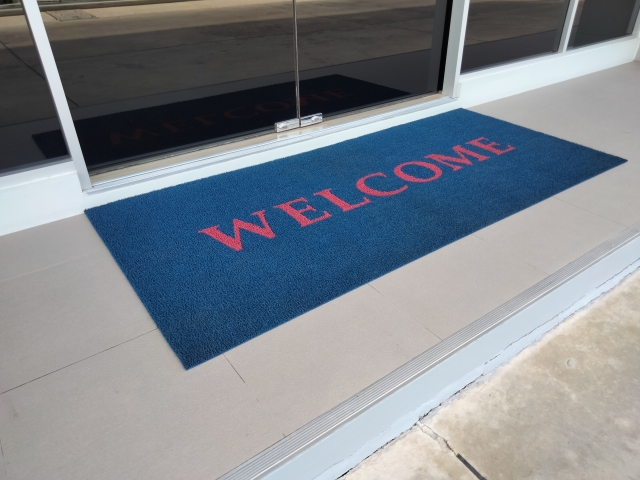 玄関マット交換