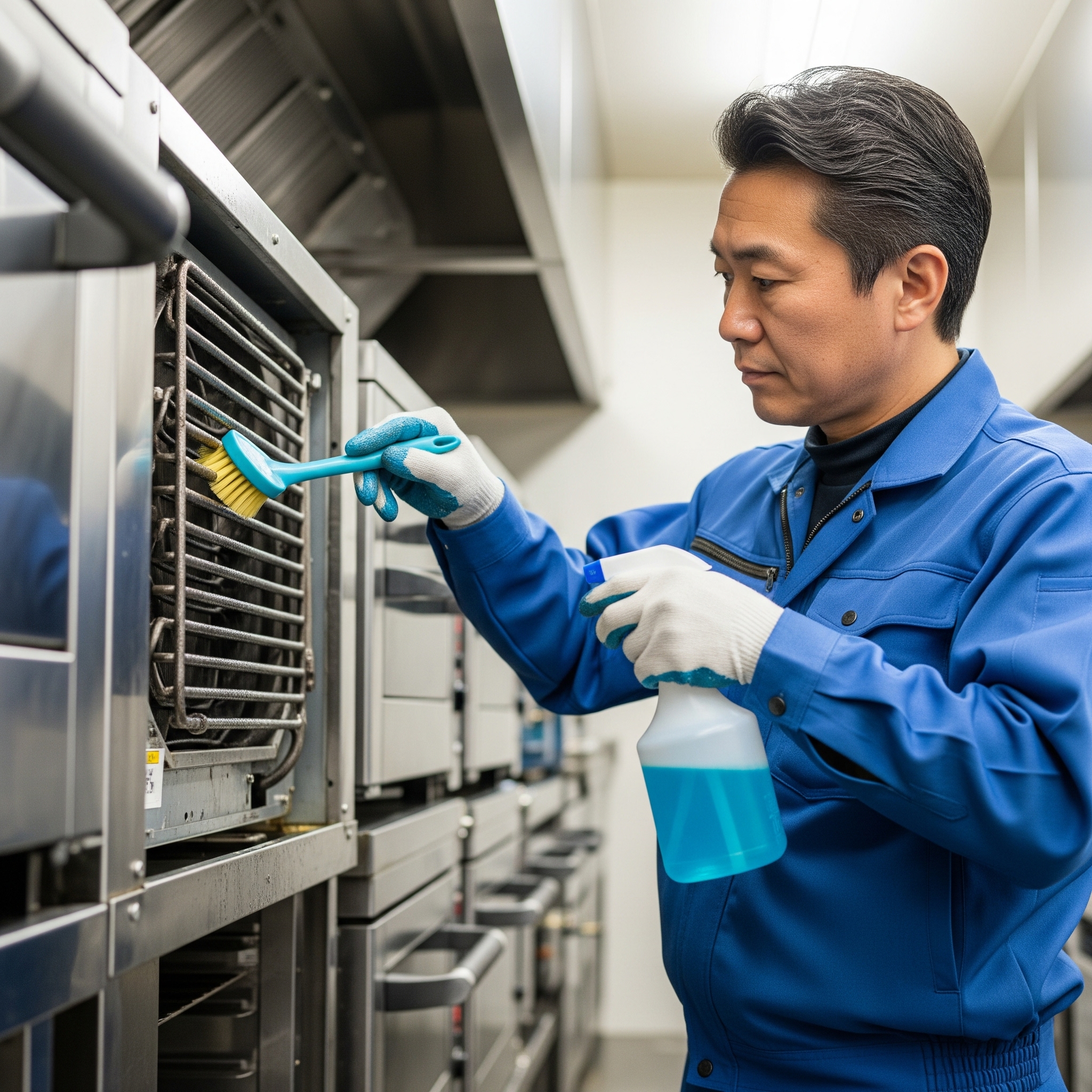 厨房のコンデンサー洗浄